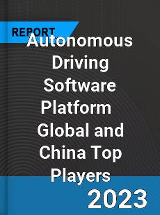 Autonomous Driving Software Platform Global and China Top Players Market