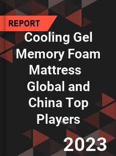 Cooling Gel Memory Foam Mattress Global and China Top Players Market