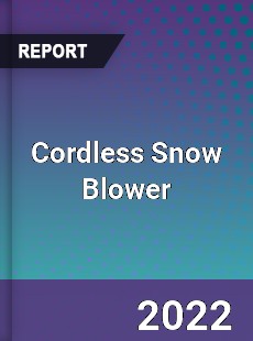 Cordless Snow Blower Market