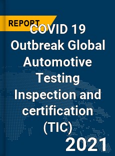 COVID 19 Outbreak Global Automotive Testing Inspection and certification Industry