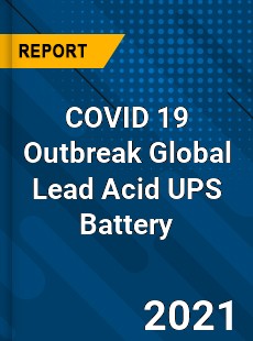 COVID 19 Outbreak Global Lead Acid UPS Battery Industry