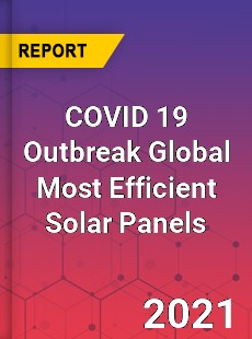 COVID 19 Outbreak Global Most Efficient Solar Panels Industry
