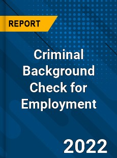 Criminal Background Check for Employment Market