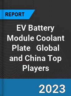 EV Battery Module Coolant Plate Global and China Top Players Market