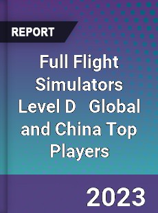 Full Flight Simulators Level D Global and China Top Players Market