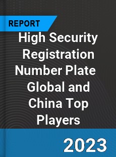 High Security Registration Number Plate Global and China Top Players Market