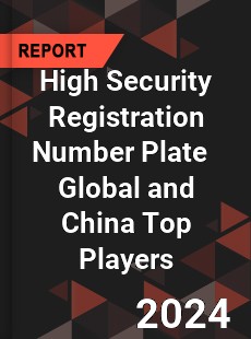 High Security Registration Number Plate Global and China Top Players Market