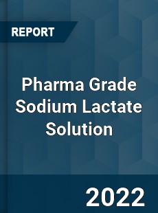 Pharma Grade Sodium Lactate Solution Market