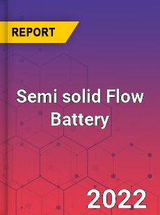 Semi solid Flow Battery Market