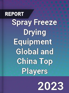 Spray Freeze Drying Equipment Global and China Top Players Market