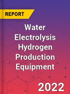 Water Electrolysis Hydrogen Production Equipment Market