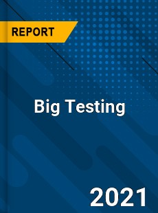 Big Testing Market In depth Research covering sales outlook